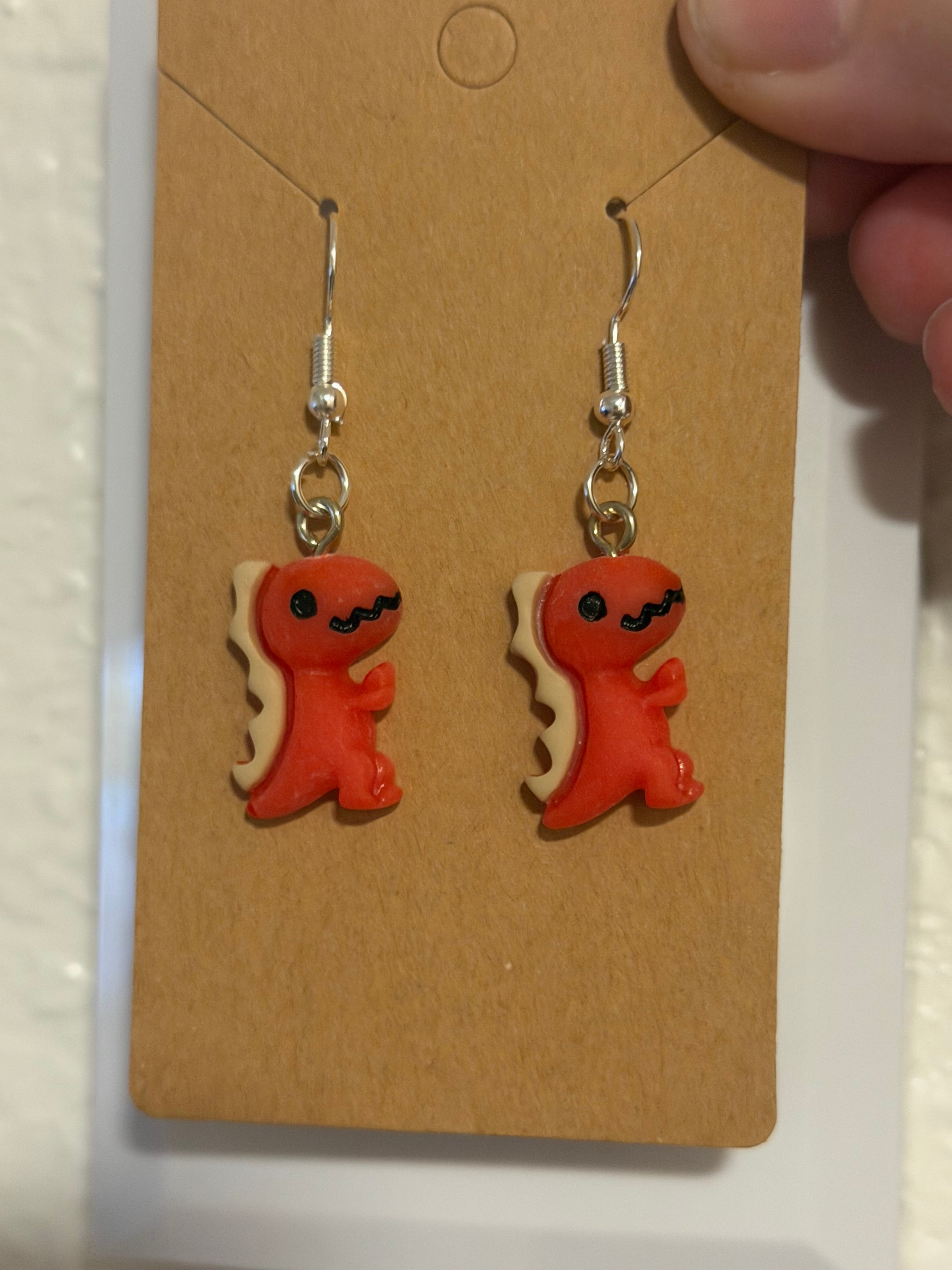 Dino earrings